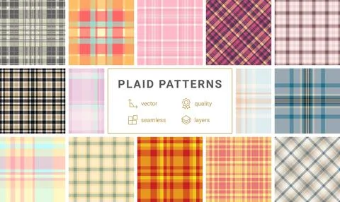 Seasonal plaid pattern pack developed for branding refresh. Halloween tarta.. Illustrazione stock