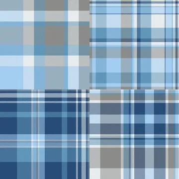 Seasonal plaid pattern set inspired by Thanksgiving atmosphere. Perfect for.. Illustrazione stock