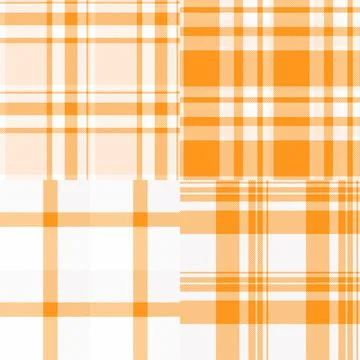 Seasonal plaid pattern set inspired by crafting and scrapbooking. Suitable fo Stock Illustration