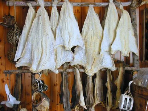 Seasoned dried Codfish Stock Photos