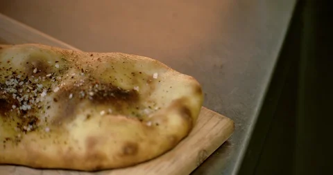 Seasoned Flatbread Video stock 129850249