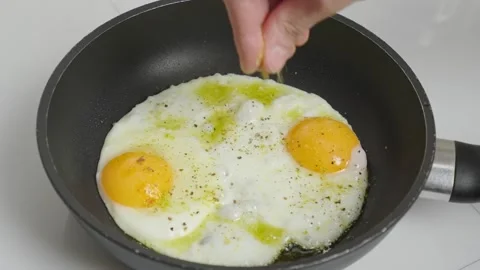 Seasoned omelette Stock Footage 271616671