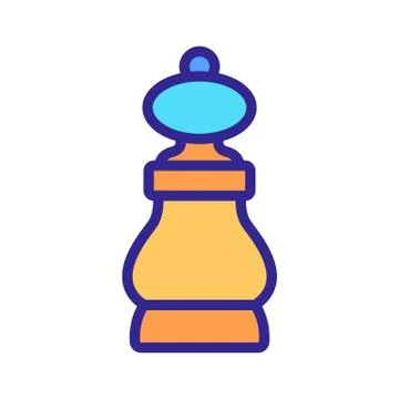 Seasoning container icon vector outline illustration Illustrazione stock