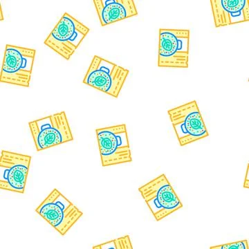 Seasoning soup spinach vector seamless pattern Stock Illustration
