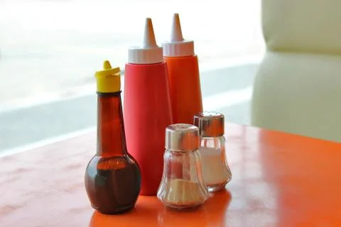 Seasoning on the table Stock Photos