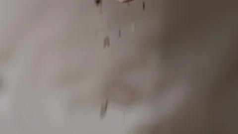 Seasoning Tar Tar dressing with salt and black pepper Stock Footage 128488853