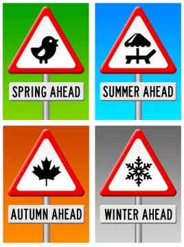 Seasons ahead Stock-Illustration