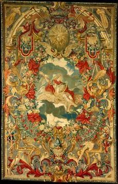 Seasons and Elements (Air) (set of four) ca. 1683 Attributed to Charles Le .. 库存照片