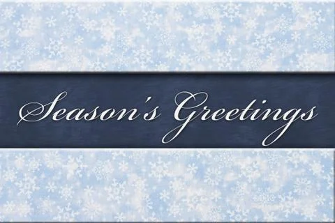 Season's Greeting Message Stock Illustration