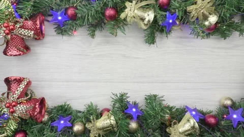 Seasons greetings decor Video stock 132636750