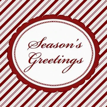 Season's Greetings Message Stock Illustration