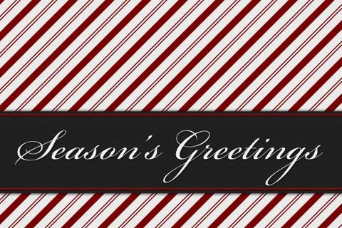Season's Greetings Message Stock Illustration