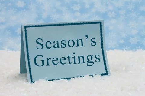 Season's greetings message Foto stock