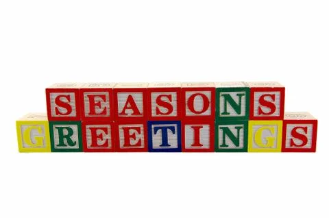 Seasons greetings Stock Photos