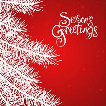 Seasons Greetings Text Stock Illustration