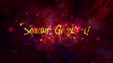 Seasons Greetings - Title Video stock 254475982
