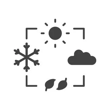 Seasons icon vector image. Illustrazione stock
