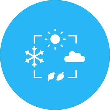 Seasons icon vector image. Stock Illustration