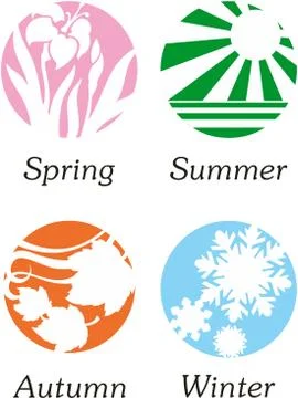 Seasons Stock Illustration