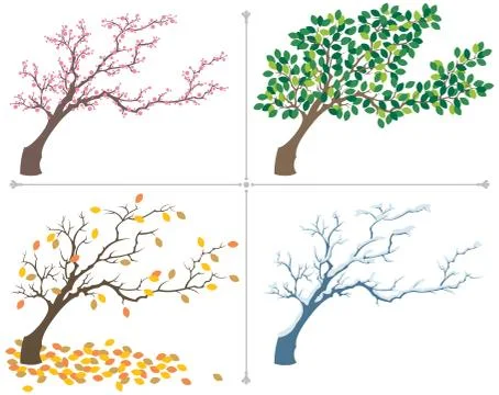 Seasons Stock Illustration