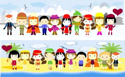 Seasons Stock Illustration