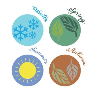 Seasons Stock Illustration