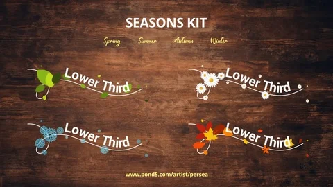 Seasons Kit Stockmateriaal After Effects