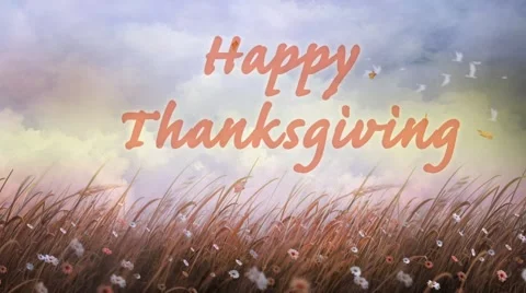 Seasons Turning Happy Thanksgiving Stock Footage 55851753