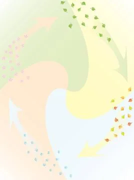 Seasons vector, illustration, pattern, wallpaper, abstract, backdrop, back... Foto stock
