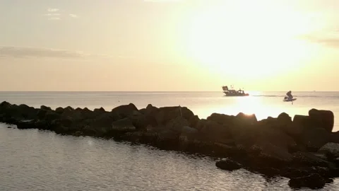 Seasunset Italy Video stock 208306529