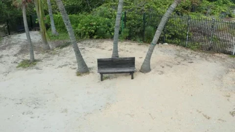 Seat on the beach Video stock 143453218