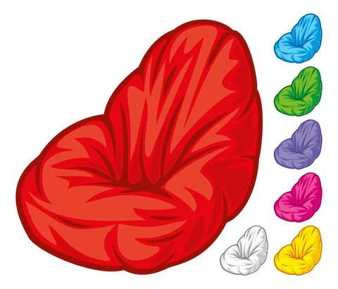 Seat beanbag Stock Illustration