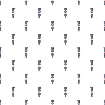 Seat belt buckle pattern repeating on white background Ilustração Stock