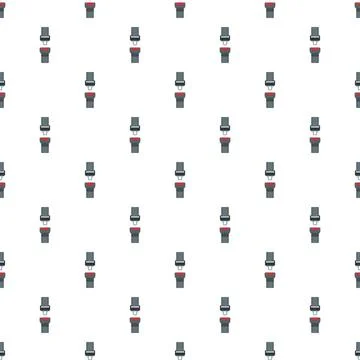 Seat belt buckle pattern symbolizing car travel safety Ilustração Stock