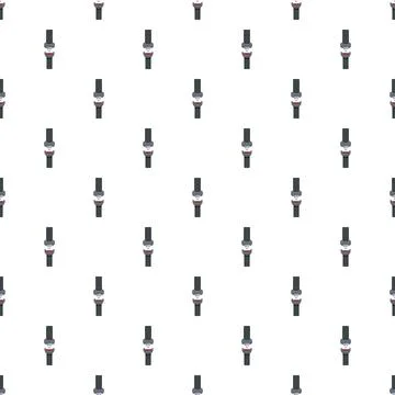 Seat belt buckle repeating pattern representing safety Ilustração Stock