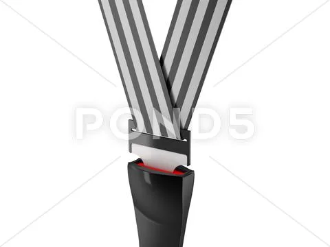 Seat belt used in cars Stock Illustration
