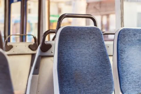 Seat in the bus Stock Photos