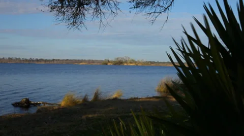 A Seat Close To The Water Stock Footage 36840125