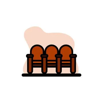 Seat Icon Vector Illustration Concept Design Stock Illustration