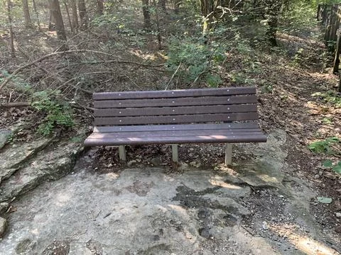A seat in the park Stock Photos