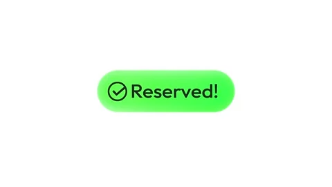 Seat reservation button with clicking cursor on it, 4k animation Stock Footage 309991440