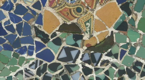 Seat tile mosaic Stock Footage 448659