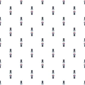 Seatbelt buckle seamless pattern representing safety concept Ilustração Stock