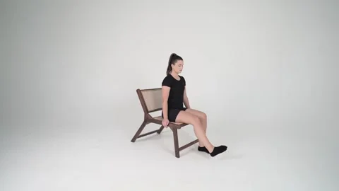 Seated ankle circles Stock Footage 314195606