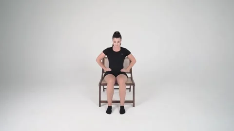 Seated breathing Stock Footage 314195615