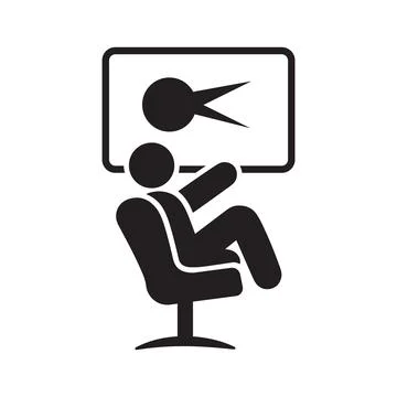 Seated Figure Engaging with Screen in Modern Tech Environment Illustrazione stock