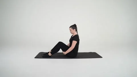 Seated Half Roll Back Stock Footage 314194811