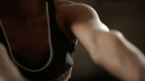 Seated Row Technique Stock Footage 70385893