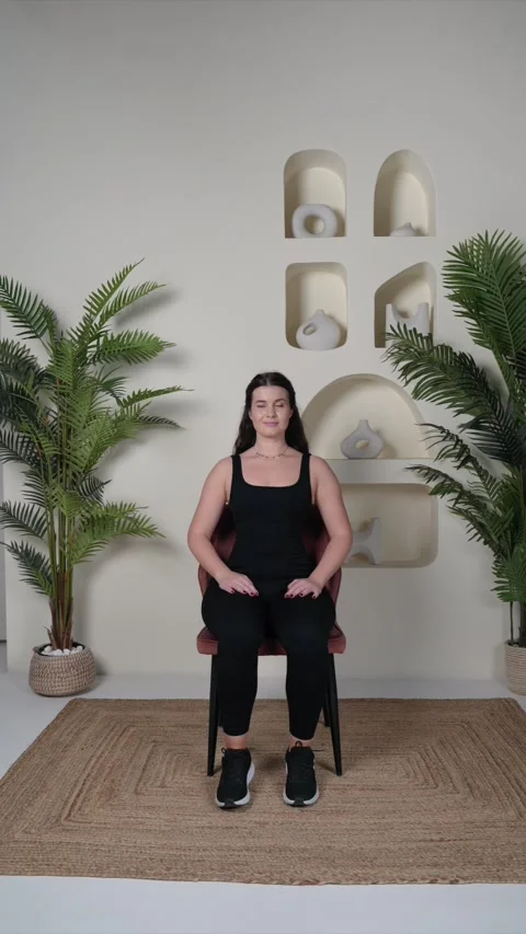 Seated toe taps Stock Footage 314187400