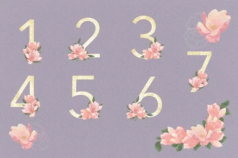 Seating plan for guests on a dark purple background with gold numbers and com Stock Illustration
